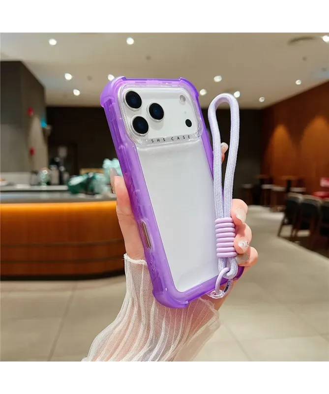 Coque iPhone 17 Pro Max Antichoc Intégrale avec Dragonne