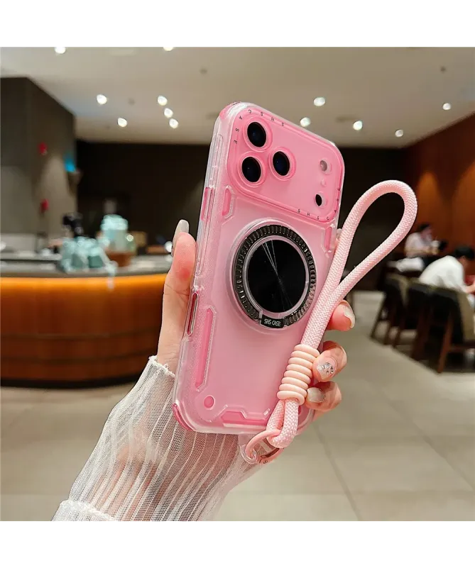 Coque iPhone 17 Pro Max avec Anneau Support et Dragonne