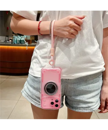 Coque iPhone 17 Pro Max avec Anneau Support et Dragonne