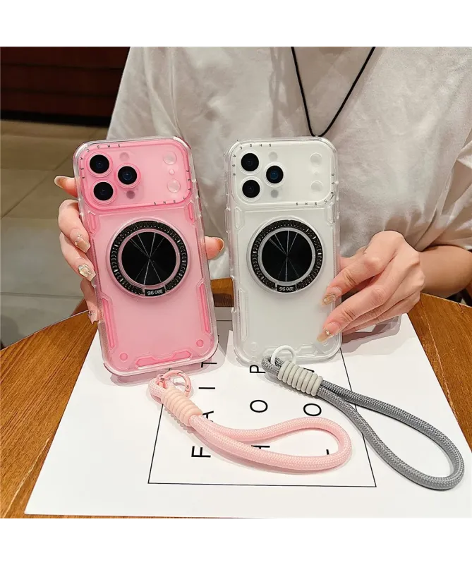 Coque iPhone 17 Pro Max avec Anneau Support et Dragonne