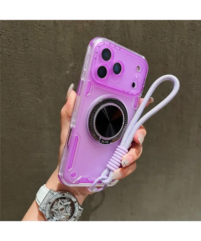 Coque iPhone 17 Pro Max avec Anneau Support et Dragonne