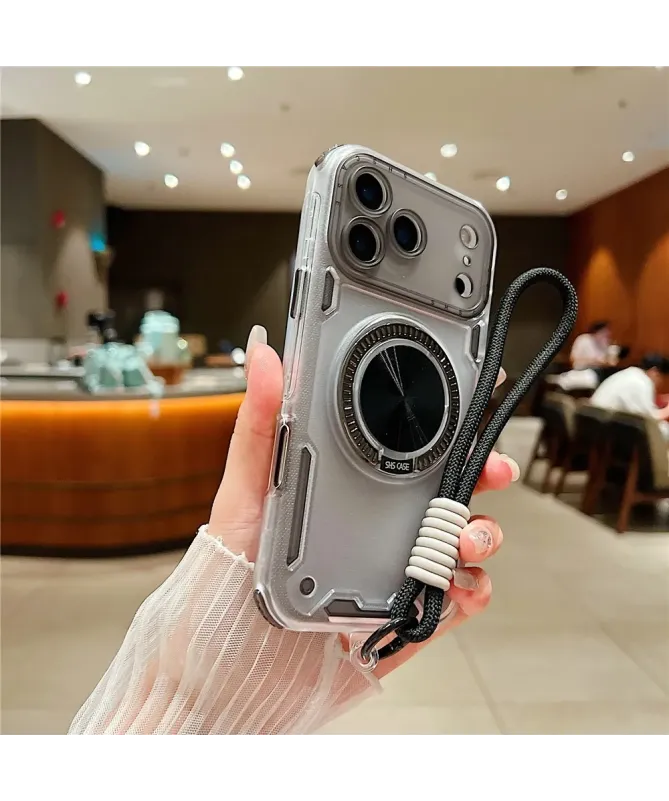 Coque iPhone 17 Pro Max avec Anneau Support et Dragonne