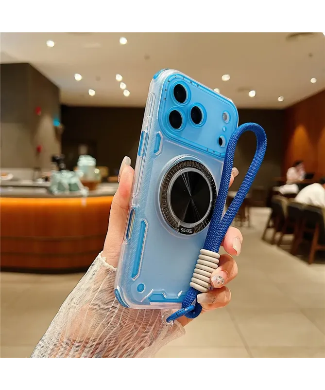 Coque iPhone 17 Pro Max avec Anneau Support et Dragonne