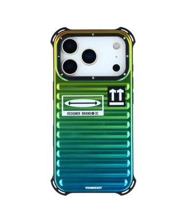 Coque iPhone 17 Pro Max Design Valise Iridescente