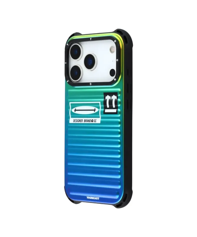 Coque iPhone 17 Pro Max Design Valise Iridescente