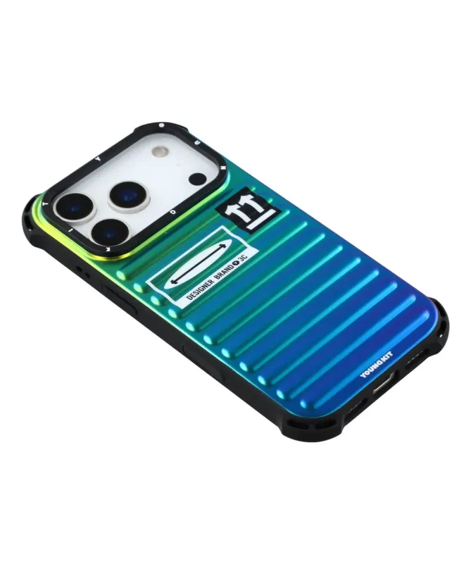 Coque iPhone 17 Pro Max Design Valise Iridescente