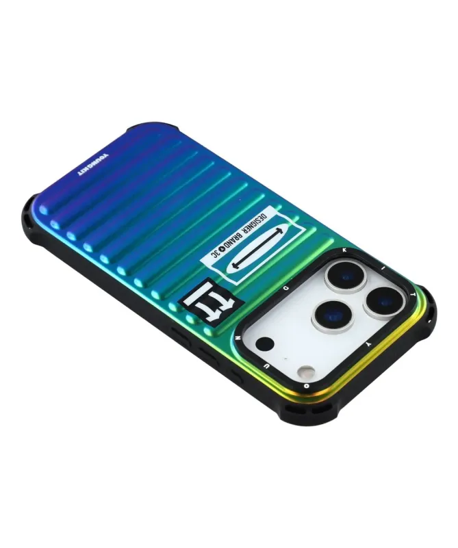 Coque iPhone 17 Pro Max Design Valise Iridescente