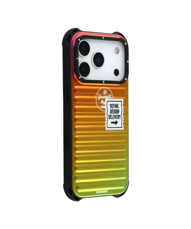 Coque iPhone 17 Pro Max Design Valise Iridescente