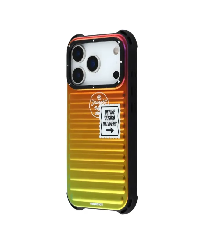 Coque iPhone 17 Pro Max Design Valise Iridescente