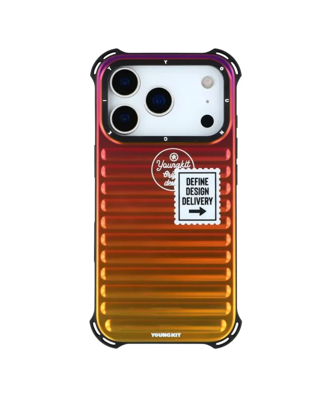 Coque iPhone 17 Pro Max Design Valise Iridescente
