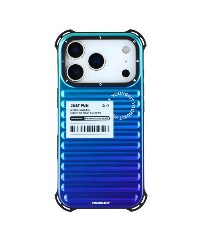 Coque iPhone 17 Pro Max Design Valise Iridescente