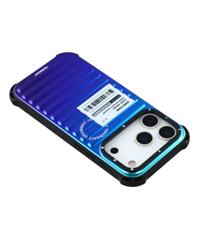 Coque iPhone 17 Pro Max Design Valise Iridescente