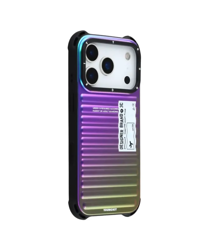 Coque iPhone 17 Pro Max Design Valise Iridescente