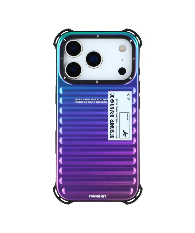 Coque iPhone 17 Pro Max Design Valise Iridescente