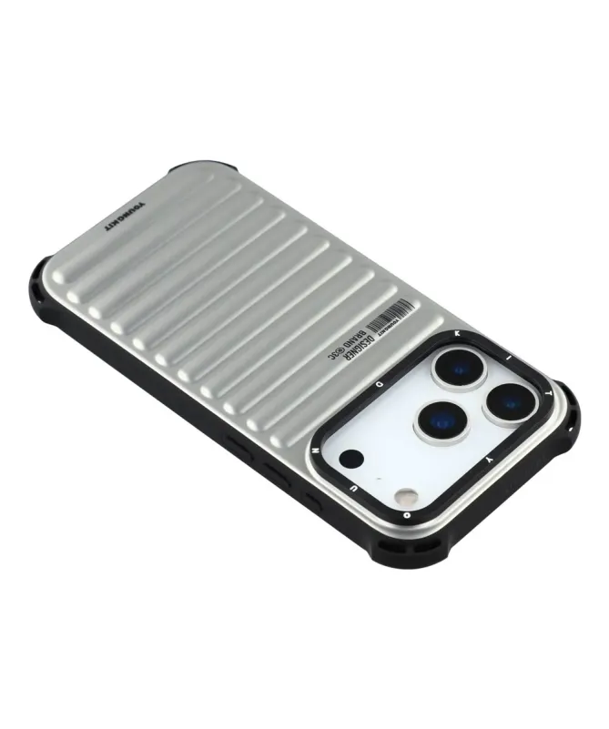 Coque iPhone 17 Pro Max Design Valise Aluminium MagSafe
