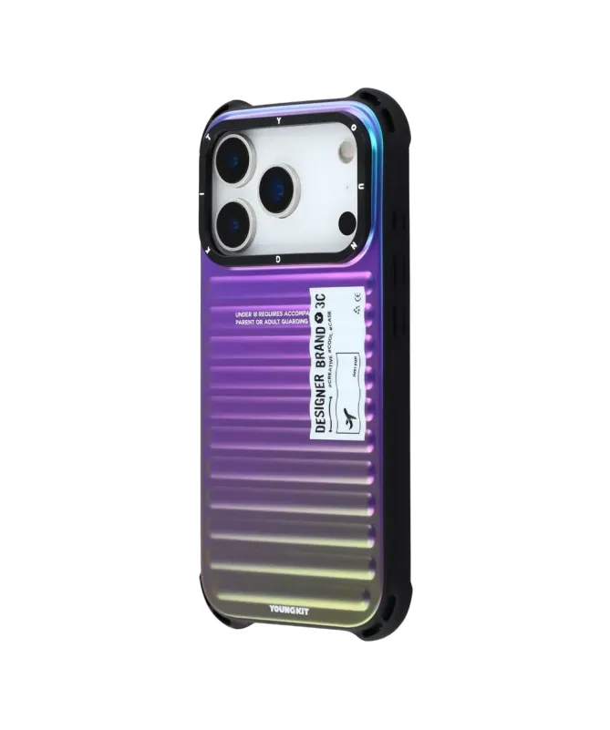 Coque iPhone 17 Pro Max Design Valise Iridescente