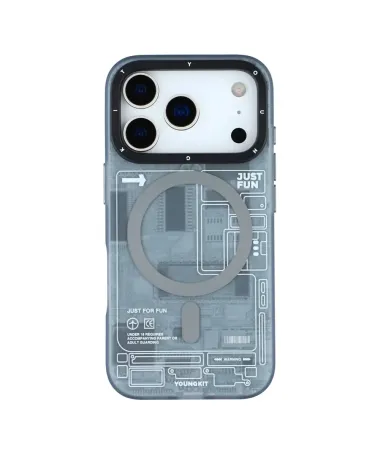 Coque iPhone 17 Pro Max au Design Schématique MagSafe