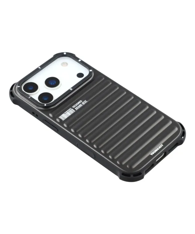 Coque iPhone 17 Pro Max Design Valise Aluminium MagSafe