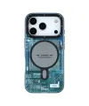 Coque iPhone 17 Pro Max à Motif Circuit Imprimé MagSafe