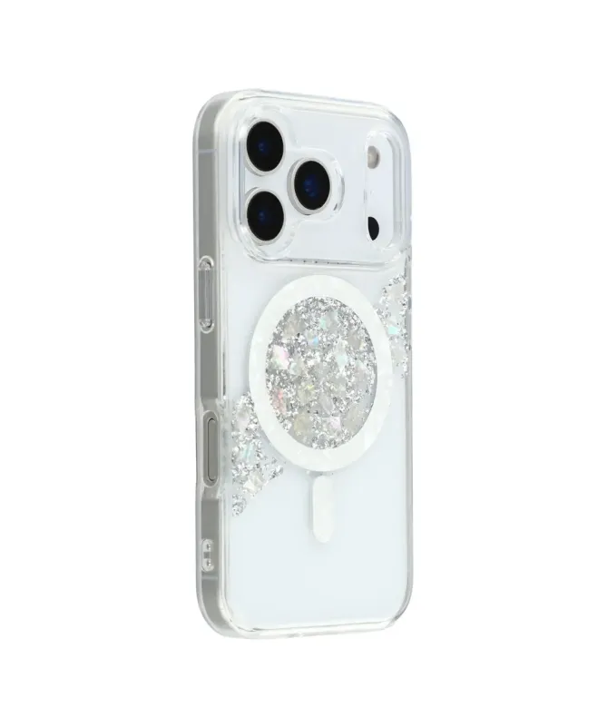 Coque iPhone 17 Pro Max avec Éclats de Coquillage MagSafe