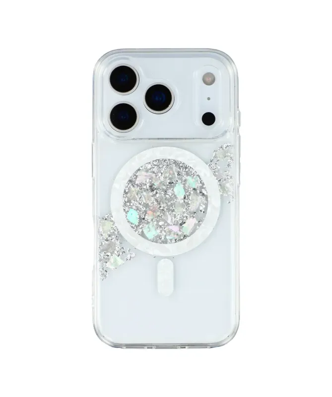 Coque iPhone 17 Pro Max avec Éclats de Coquillage MagSafe