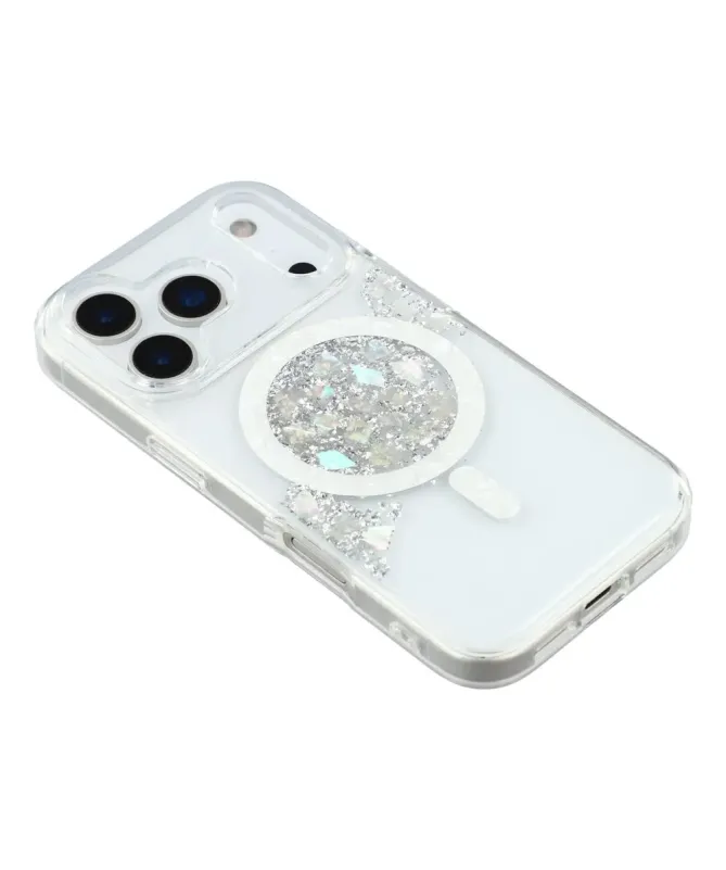 Coque iPhone 17 Pro Max avec Éclats de Coquillage MagSafe