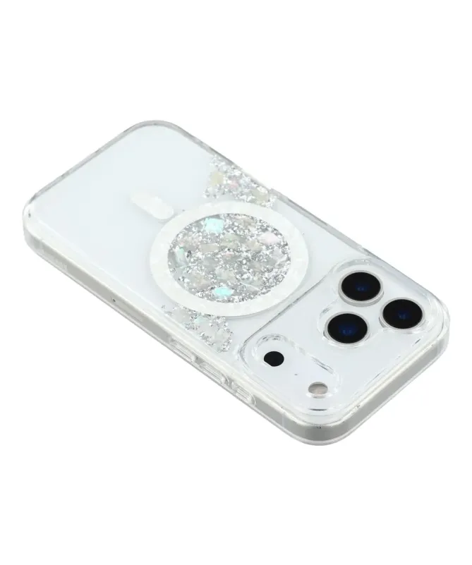 Coque iPhone 17 Pro Max avec Éclats de Coquillage MagSafe