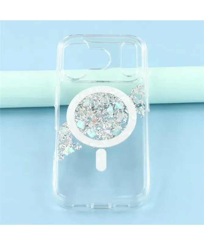 Coque iPhone 17 Pro Max avec Éclats de Coquillage MagSafe