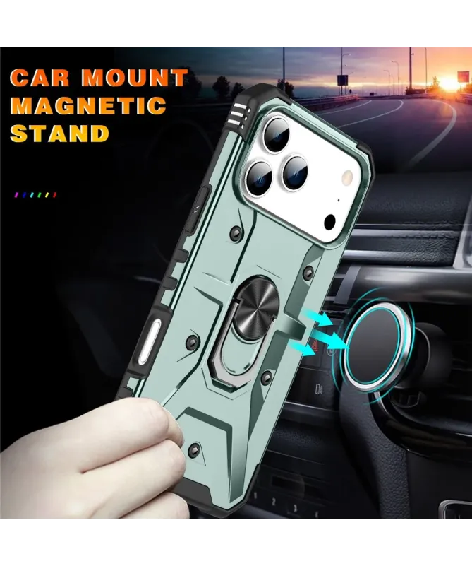 Coque iPhone 17 Pro Max avec anneau rotatif | Defender