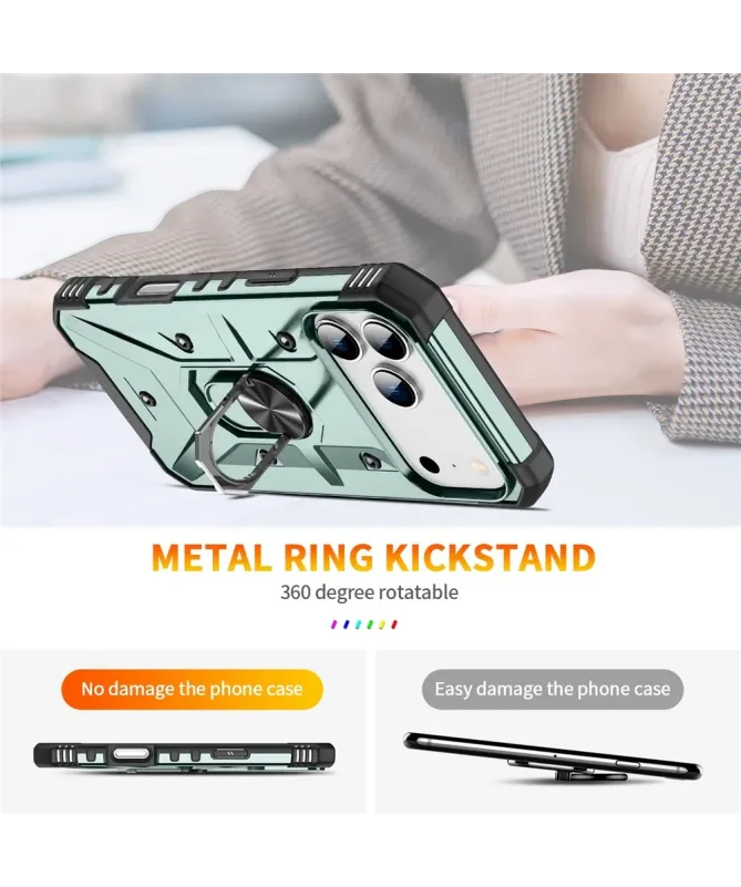 Coque iPhone 17 Pro Max avec anneau rotatif | Defender