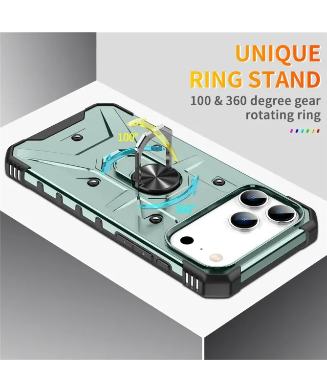 Coque iPhone 17 Pro Max avec anneau rotatif | Defender