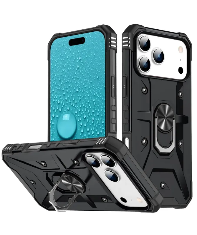 Coque iPhone 17 Pro Max avec anneau rotatif | Defender