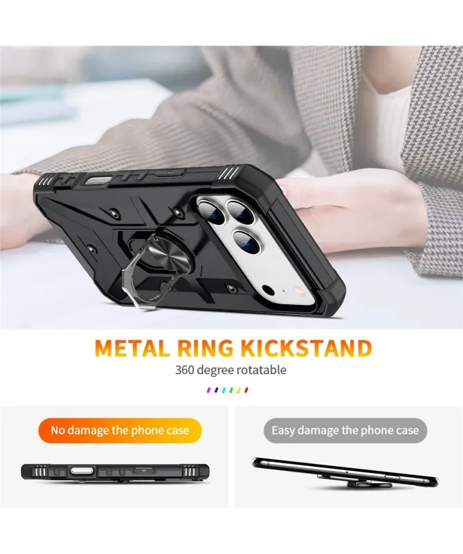Coque iPhone 17 Pro Max avec anneau rotatif | Defender