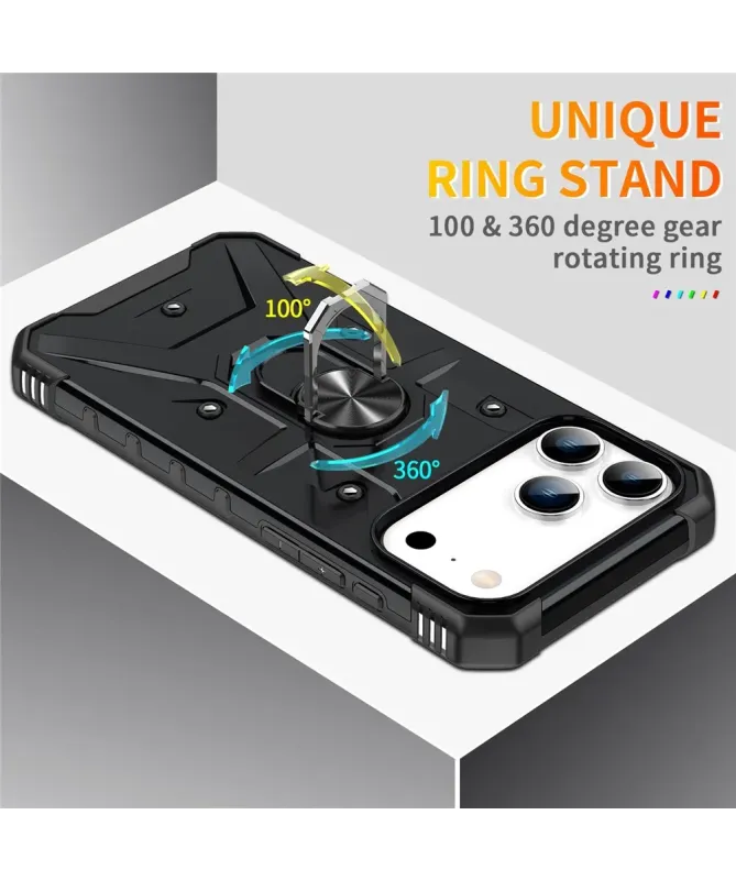 Coque iPhone 17 Pro Max avec anneau rotatif | Defender