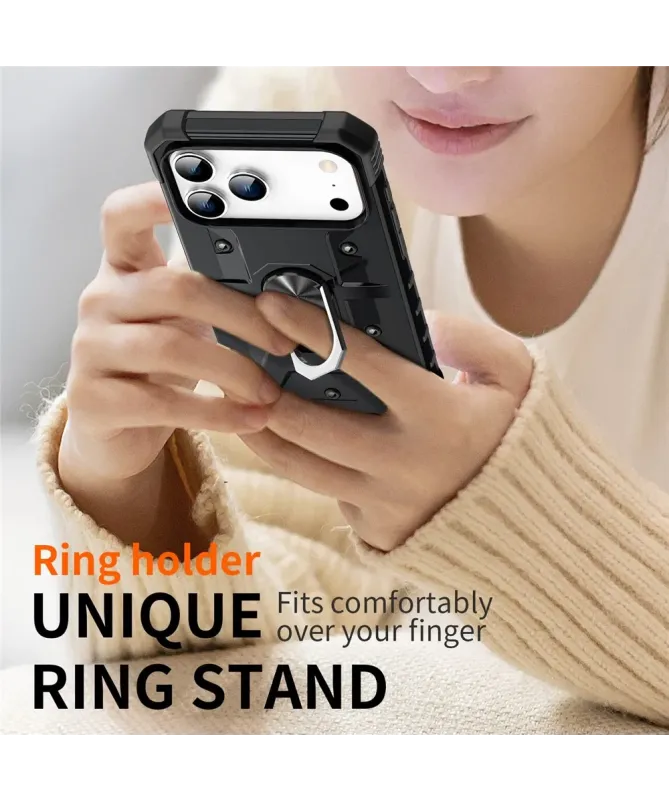 Coque iPhone 17 Pro Max avec anneau rotatif | Defender