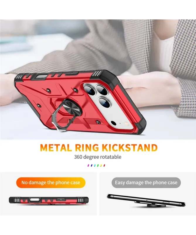Coque iPhone 17 Pro Max avec anneau rotatif | Defender