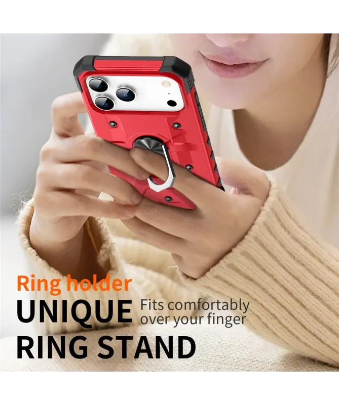 Coque iPhone 17 Pro Max avec anneau rotatif | Defender