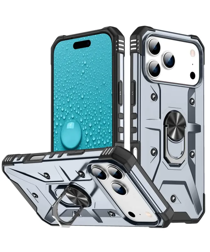 Coque iPhone 17 Pro Max avec anneau rotatif | Defender