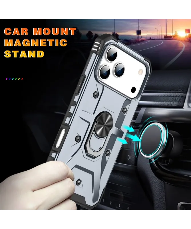 Coque iPhone 17 Pro Max avec anneau rotatif | Defender