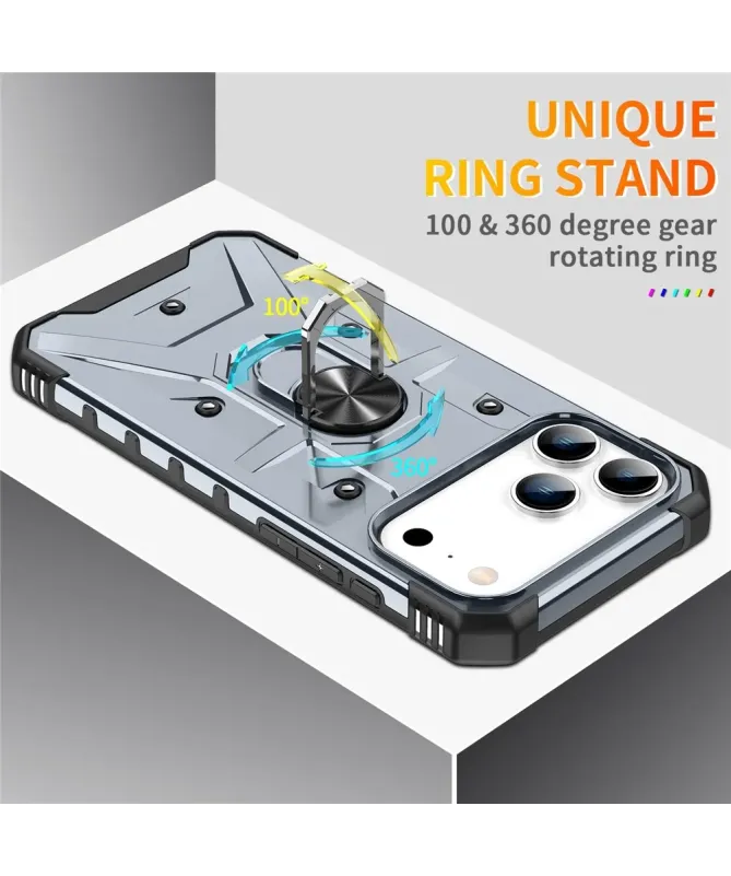 Coque iPhone 17 Pro Max avec anneau rotatif | Defender