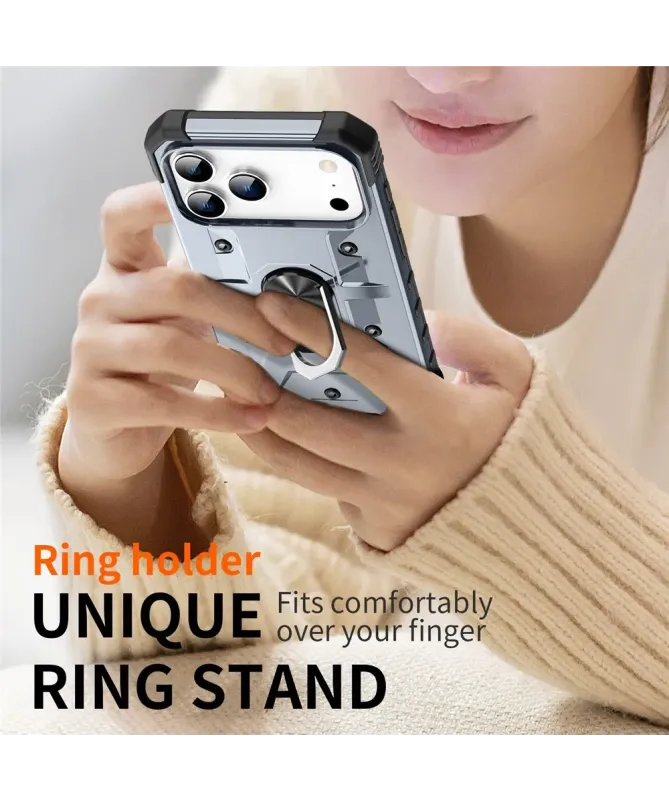 Coque iPhone 17 Pro Max avec anneau rotatif | Defender