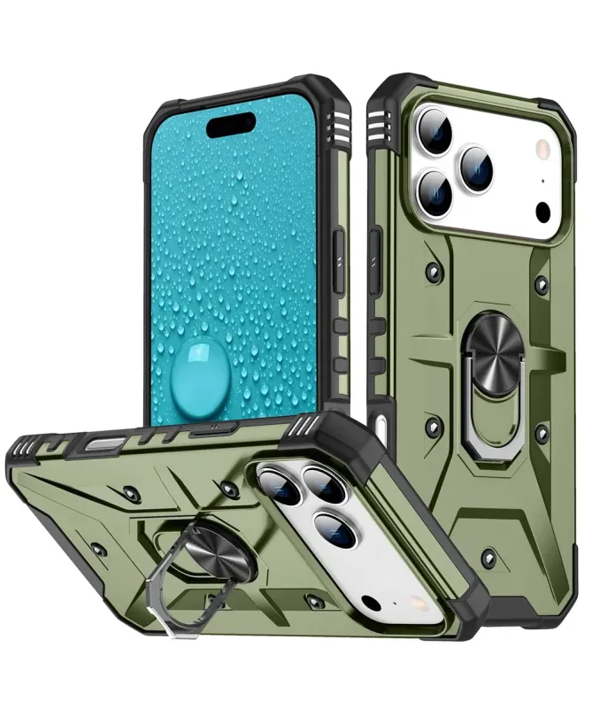 Coque iPhone 17 Pro Max avec anneau rotatif | Defender