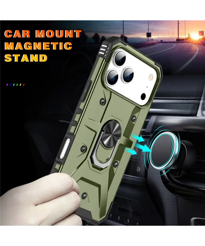 Coque iPhone 17 Pro Max avec anneau rotatif | Defender