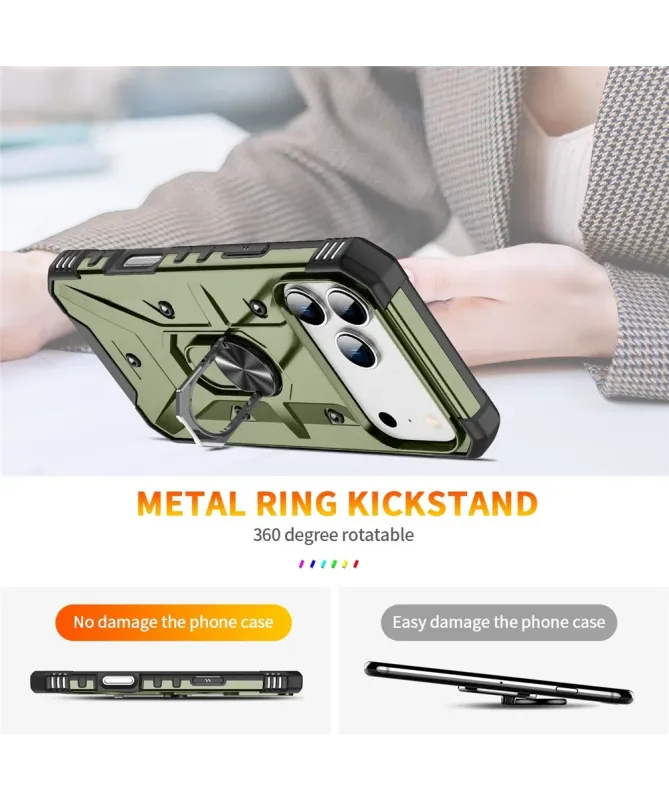 Coque iPhone 17 Pro Max avec anneau rotatif | Defender
