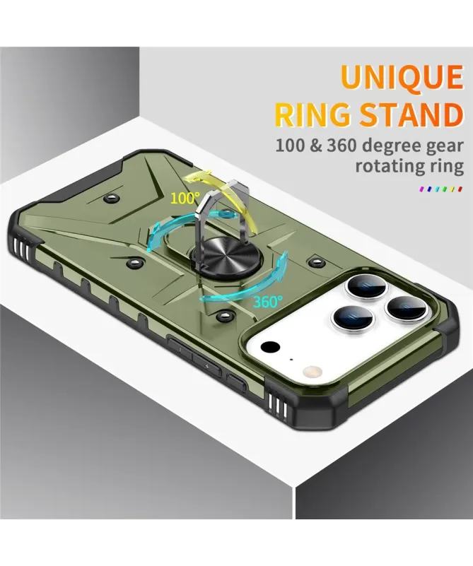 Coque iPhone 17 Pro Max avec anneau rotatif | Defender