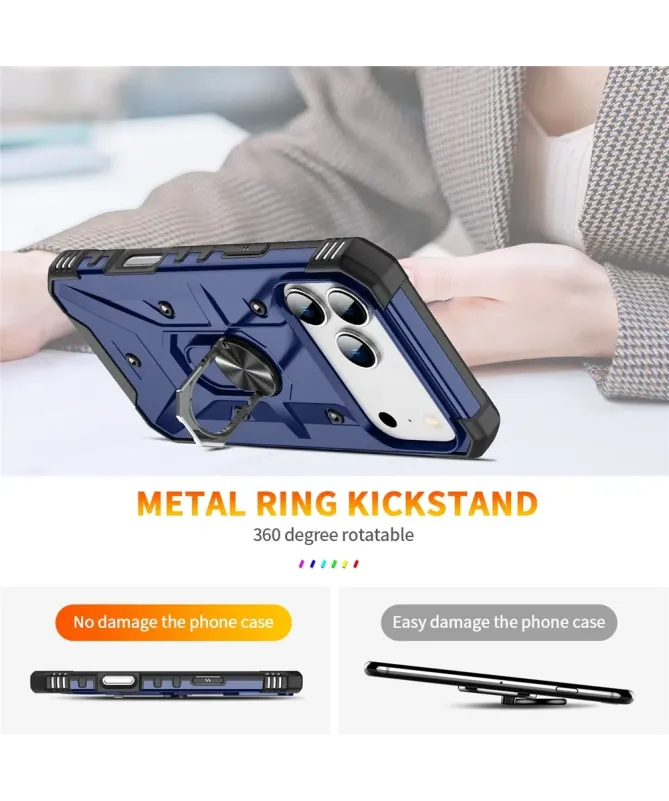 Coque iPhone 17 Pro Max avec anneau rotatif | Defender