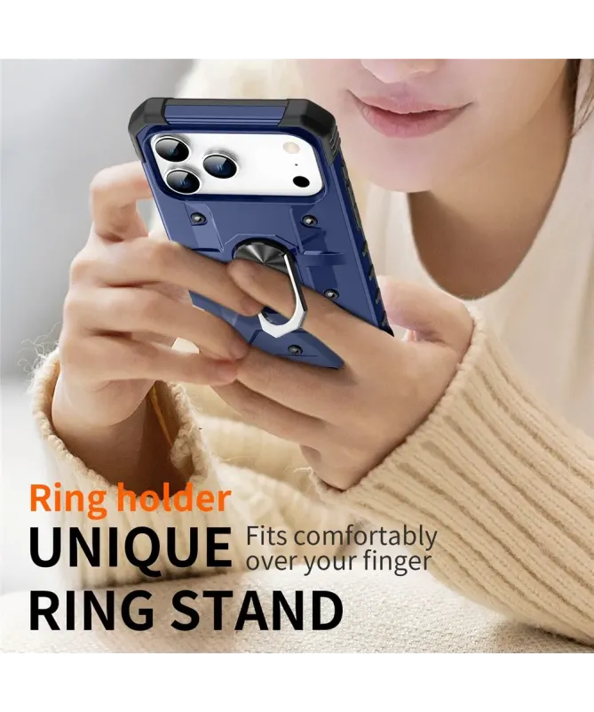 Coque iPhone 17 Pro Max avec anneau rotatif | Defender