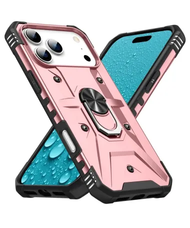 Coque iPhone 17 Pro Max avec anneau rotatif | Defender Or Rose - photo 38