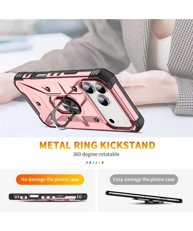 Coque iPhone 17 Pro Max avec anneau rotatif | Defender