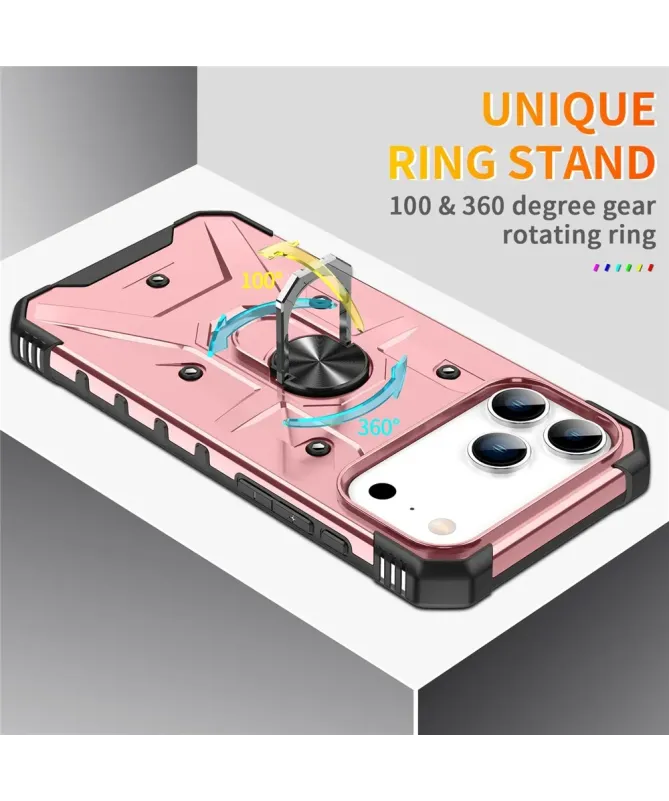Coque iPhone 17 Pro Max avec anneau rotatif | Defender